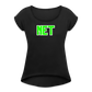 NET Women's Roll Cuff T-Shirt - black