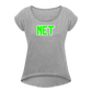 NET Women's Roll Cuff T-Shirt - heather gray