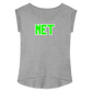 NET Women's Roll Cuff T-Shirt - heather gray