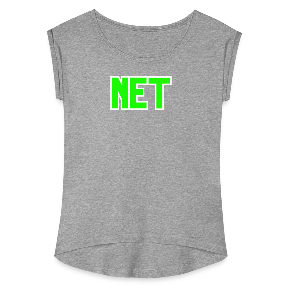 NET Women's Roll Cuff T-Shirt - heather gray