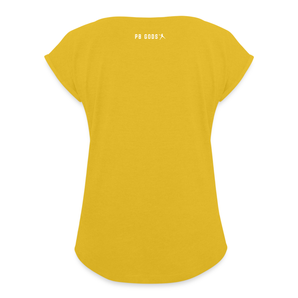 NET Women's Roll Cuff T-Shirt - mustard yellow