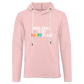 Happy Place Lightweight Terry Hoodie - cream heather pink