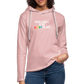 Happy Place Lightweight Terry Hoodie - cream heather pink