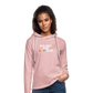 Happy Place Lightweight Terry Hoodie - cream heather pink