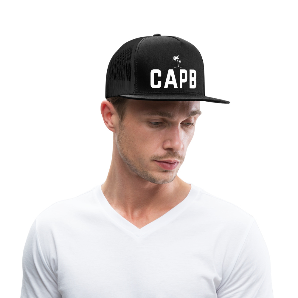 CAPB Californa Pickleball Trucker Hat - black/black