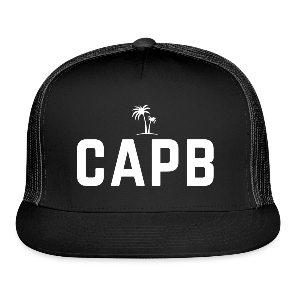 CAPB Californa Pickleball Trucker Hat - black/black