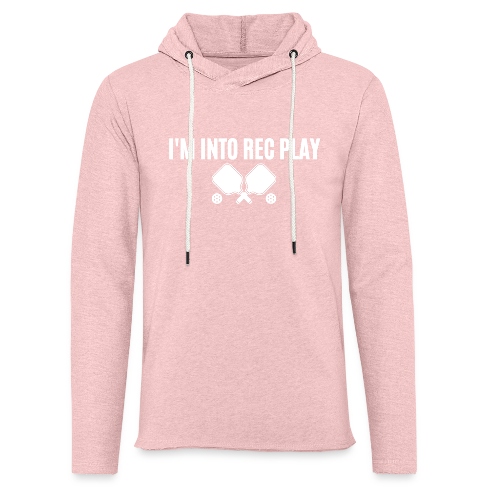 I'm Into Rec Play Lightweight Terry Hoodie - cream heather pink