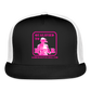 Carmen Sanz "Roar" Trucker Snapback Hat (Black Pink) - black/white