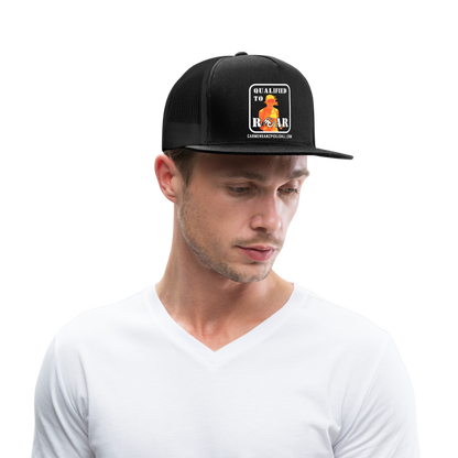 Carmen Sanz "Roar" Trucker Snapback Hat (Black) - black/black