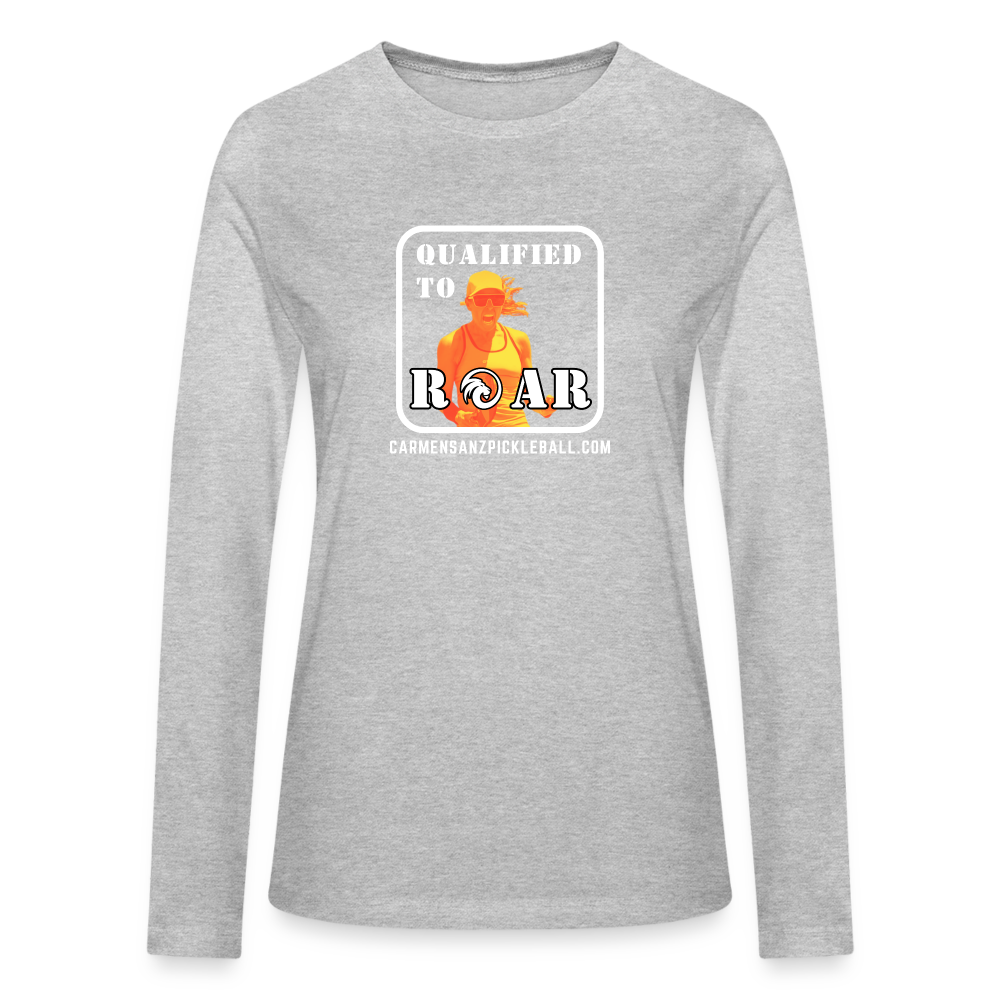 Qualified to Roar Carmen Sanz Women's Long Sleeve T-Shirt - heather gray