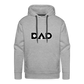 Pickleball DAD Men’s Premium Hoodie (White Outline) - heather grey