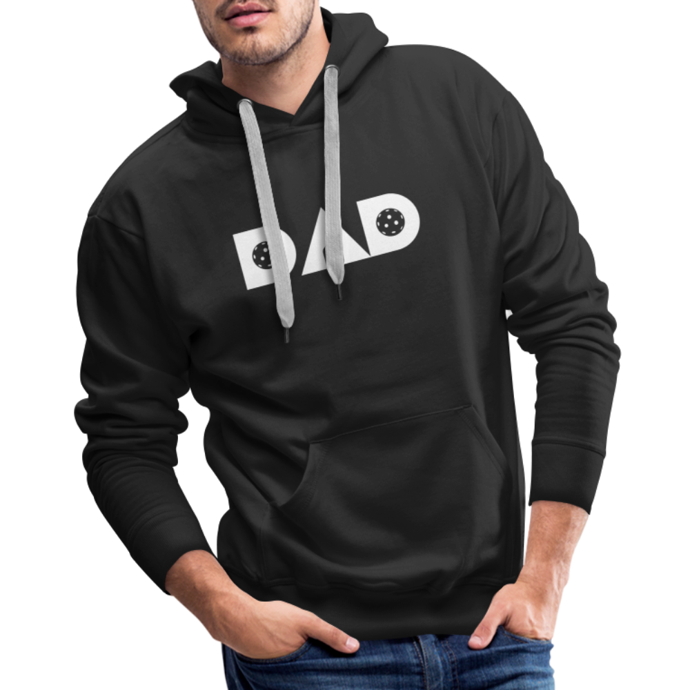 Pickleball DAD Men’s Premium Hoodie (White Void) - black