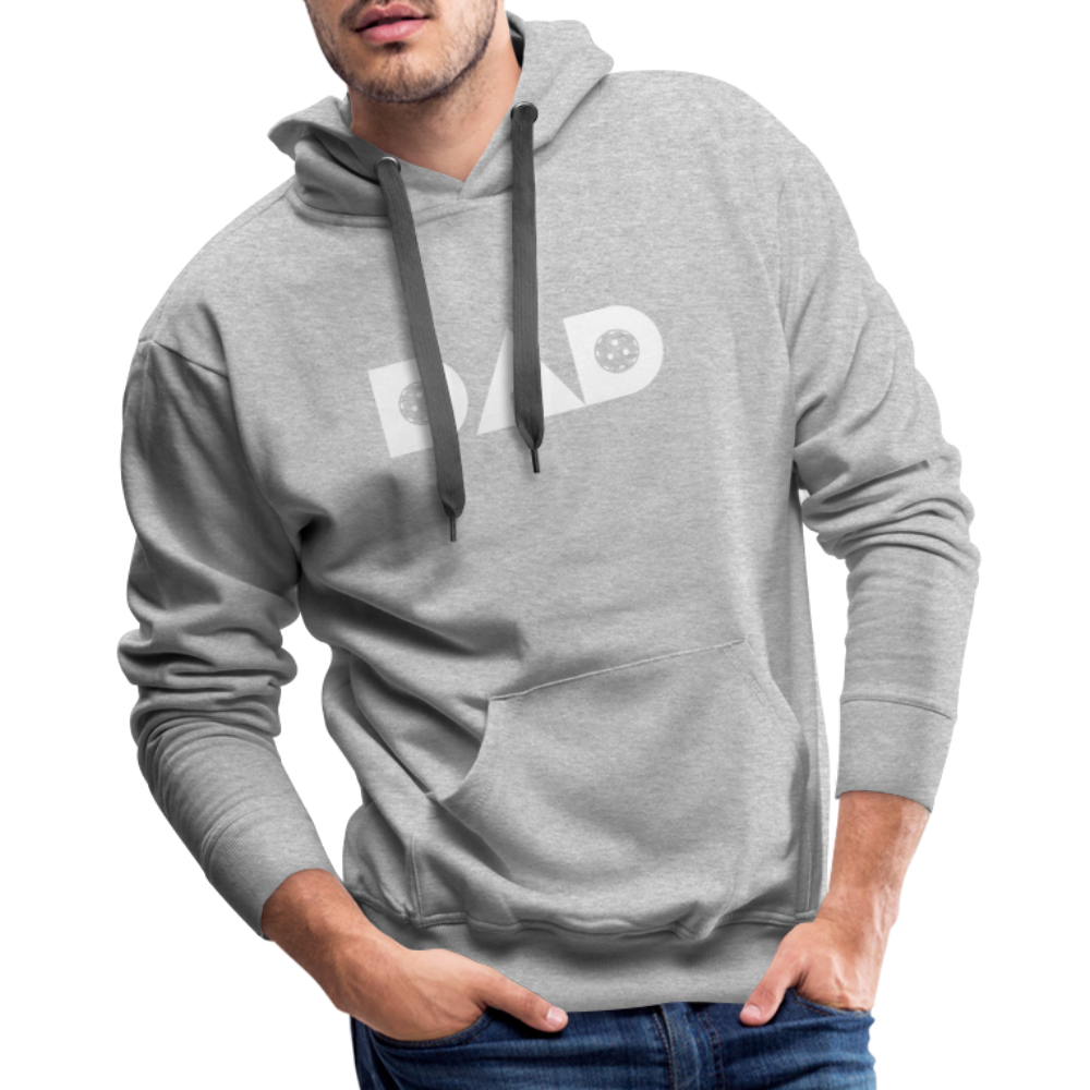 Pickleball DAD Men’s Premium Hoodie (White Void) - heather grey