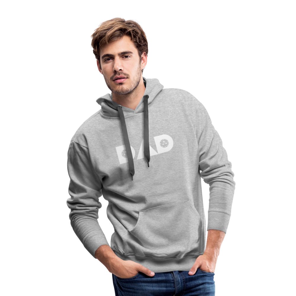 Pickleball DAD Men’s Premium Hoodie (White Void) - heather grey