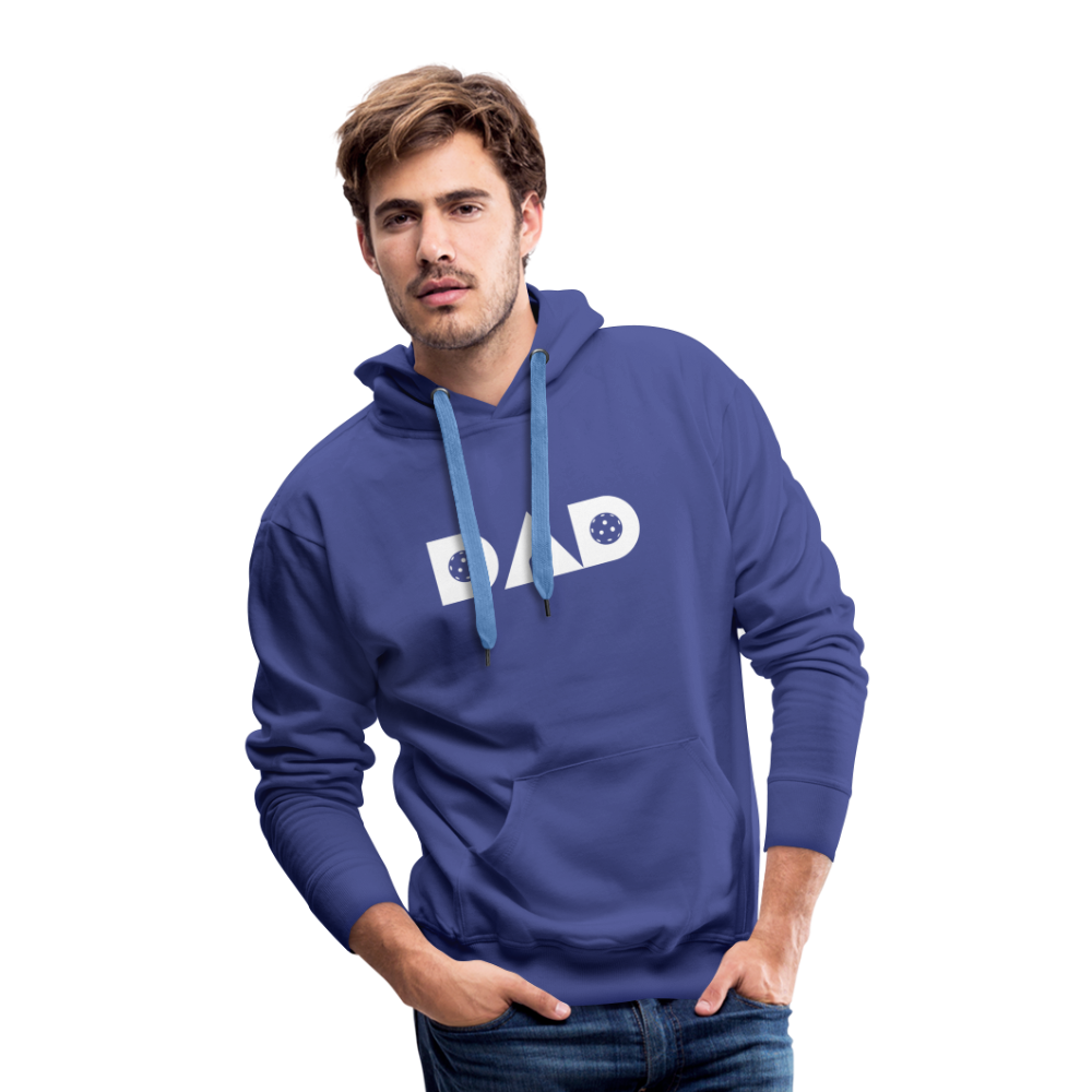 Pickleball DAD Men’s Premium Hoodie (White Void) - royal blue