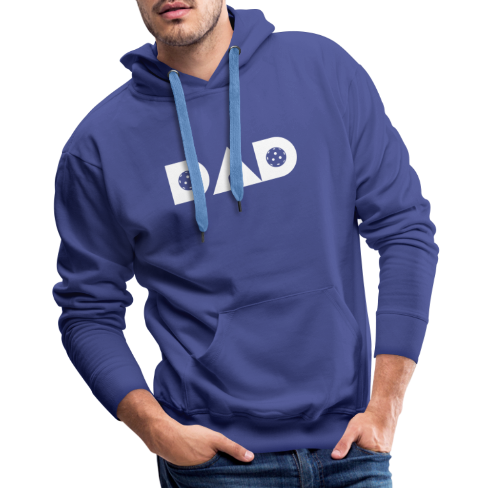 Pickleball DAD Men’s Premium Hoodie (White Void) - royal blue