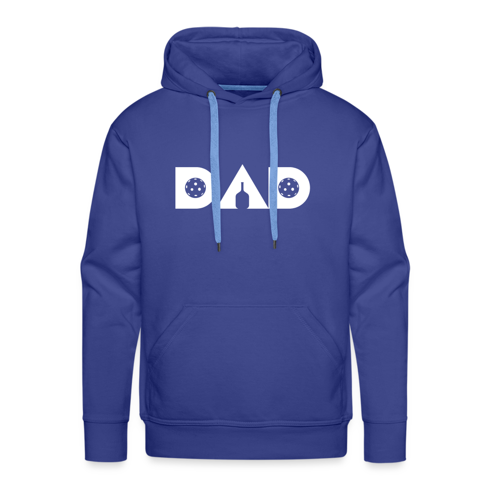 Pickleball DAD Men’s Premium Hoodie (White Void) - royal blue