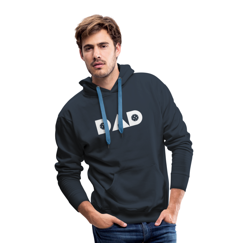 Pickleball DAD Men’s Premium Hoodie (White Void) - navy