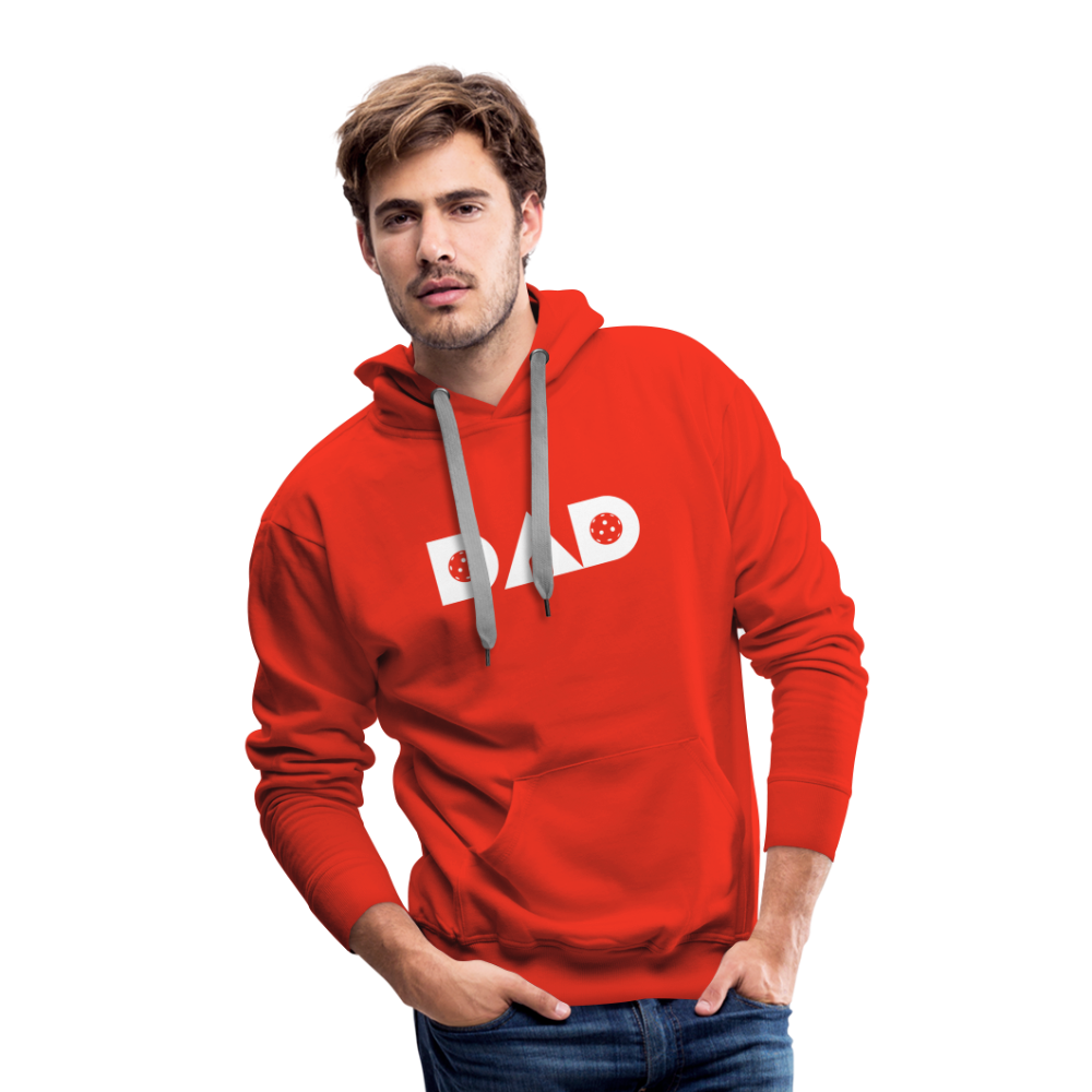 Pickleball DAD Men’s Premium Hoodie (White Void) - red