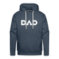 Pickleball DAD Men’s Premium Hoodie (White Void) - heather denim