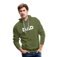 Pickleball DAD Men’s Premium Hoodie (White Void) - olive green