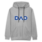 Pickleball DAD Men’s Premium Hoodie (Blue Print) - heather grey