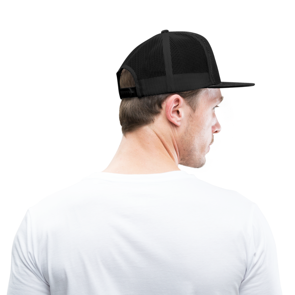 Pickleball DAD Trucker Hat (White Void) - black/black