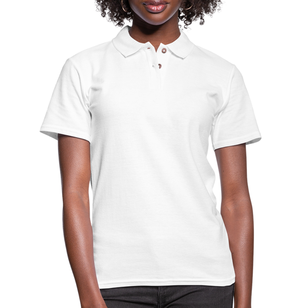 YUS Golf Women's Pique Polo Shirt (Light Colors) - white