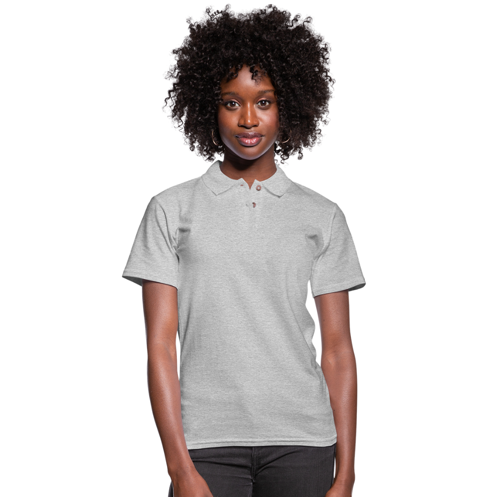 YUS Golf Women's Pique Polo Shirt (Light Colors) - heather gray