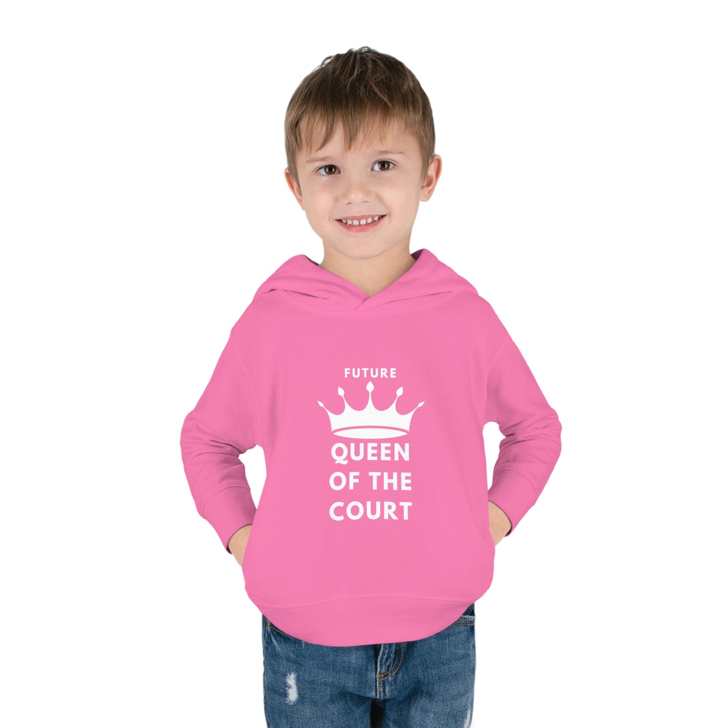 Queen of the Court Toddler Pullover Fleece Hoodie