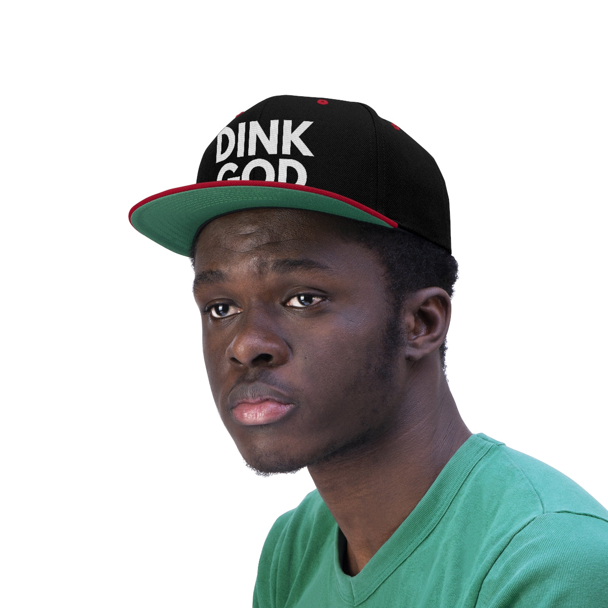 DINK GOD Flat Brim Snapback Hat