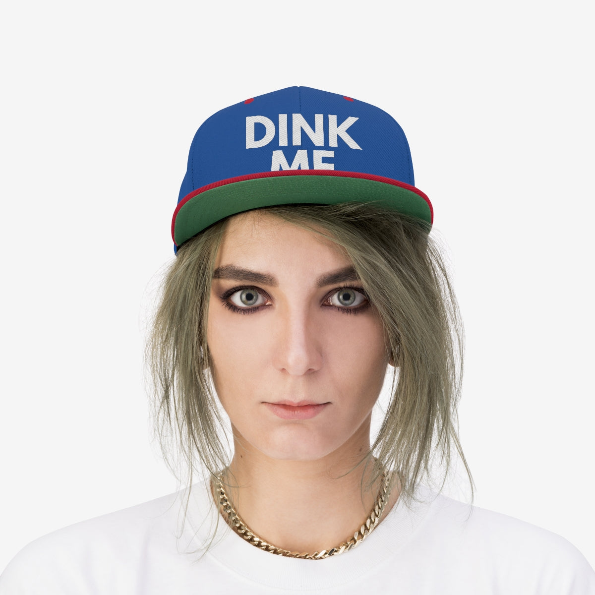 DINK ME Flat Brim Snapback Hat