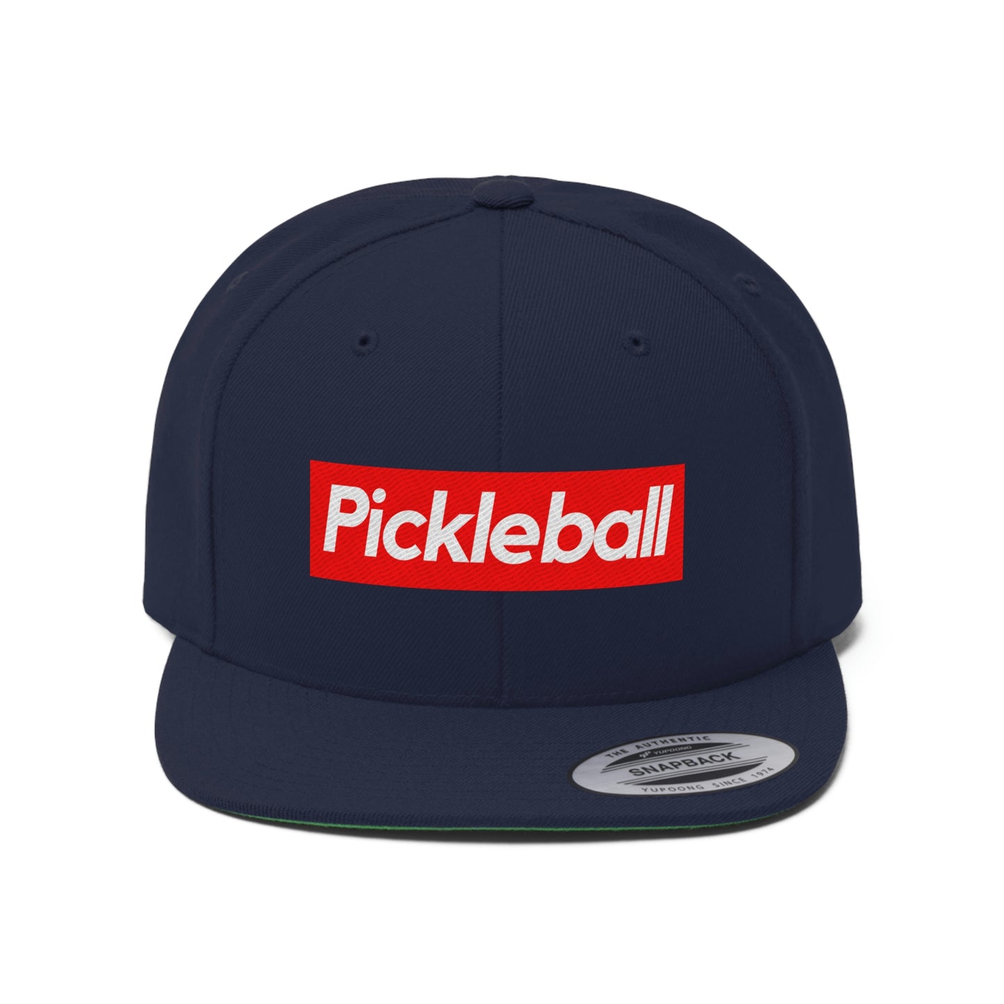 PICKLEBALL (Red) Flat Brim Snapback Hat