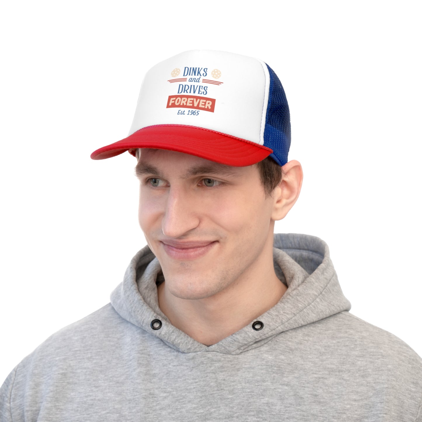 Dinks & Drives Forever USA Foam Trucker Cap