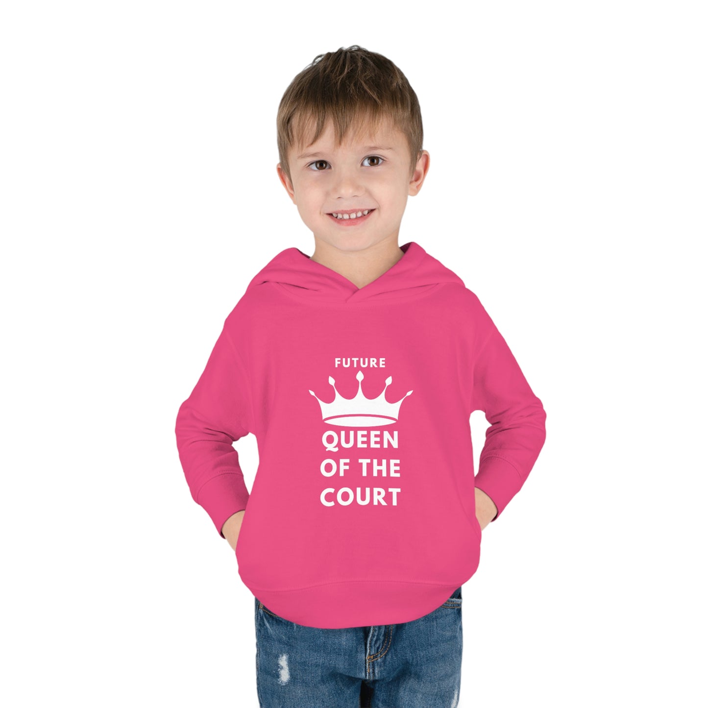 Queen of the Court Toddler Pullover Fleece Hoodie