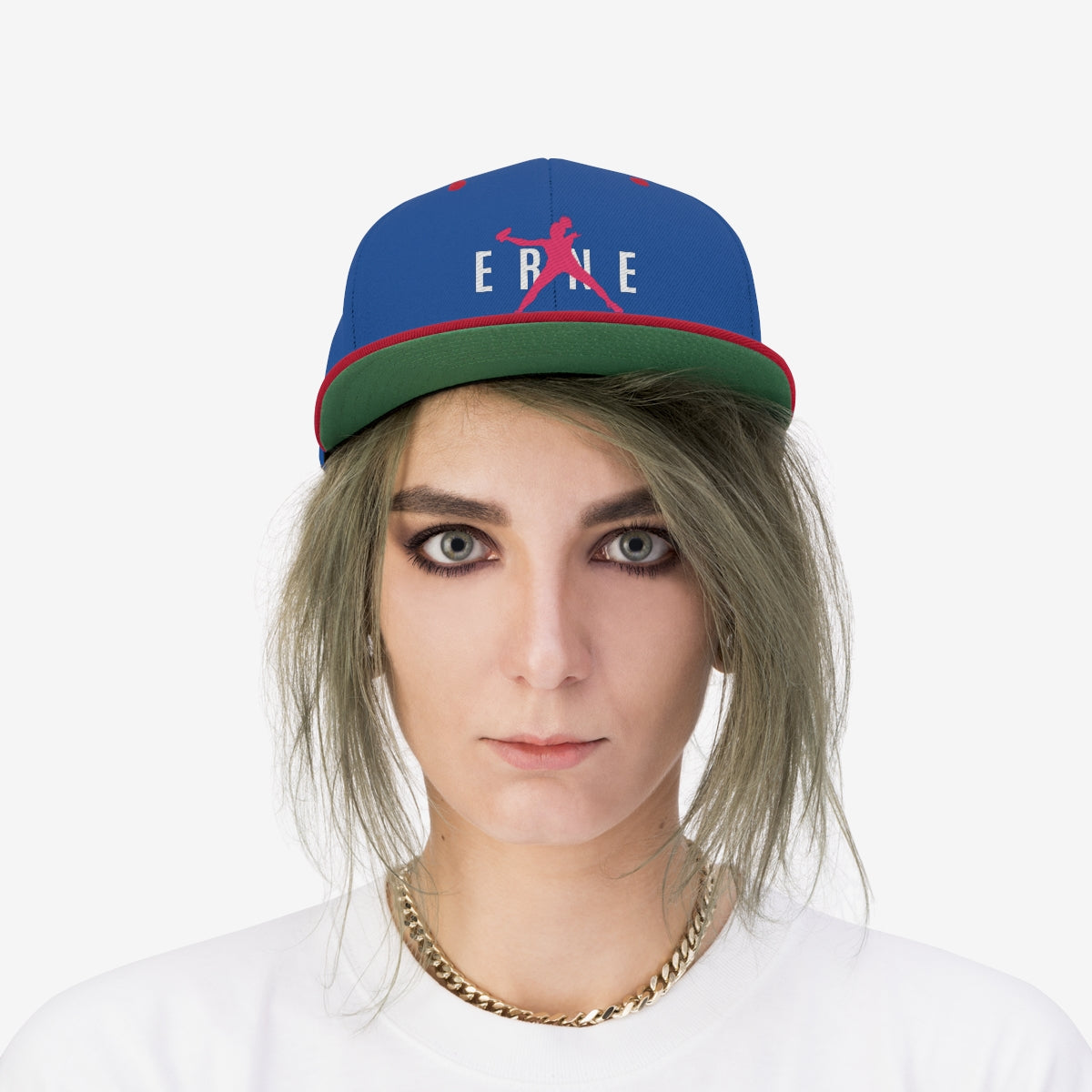 ERNE Flat Brim Snapback Hat