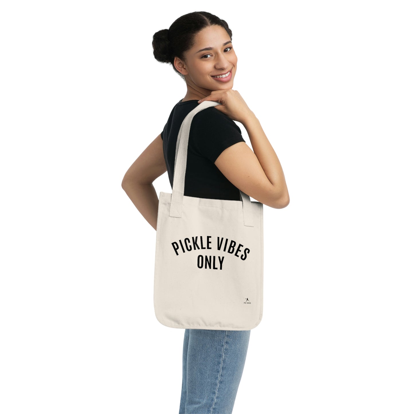 Pickle Vibes Organic Canvas Tote Bag