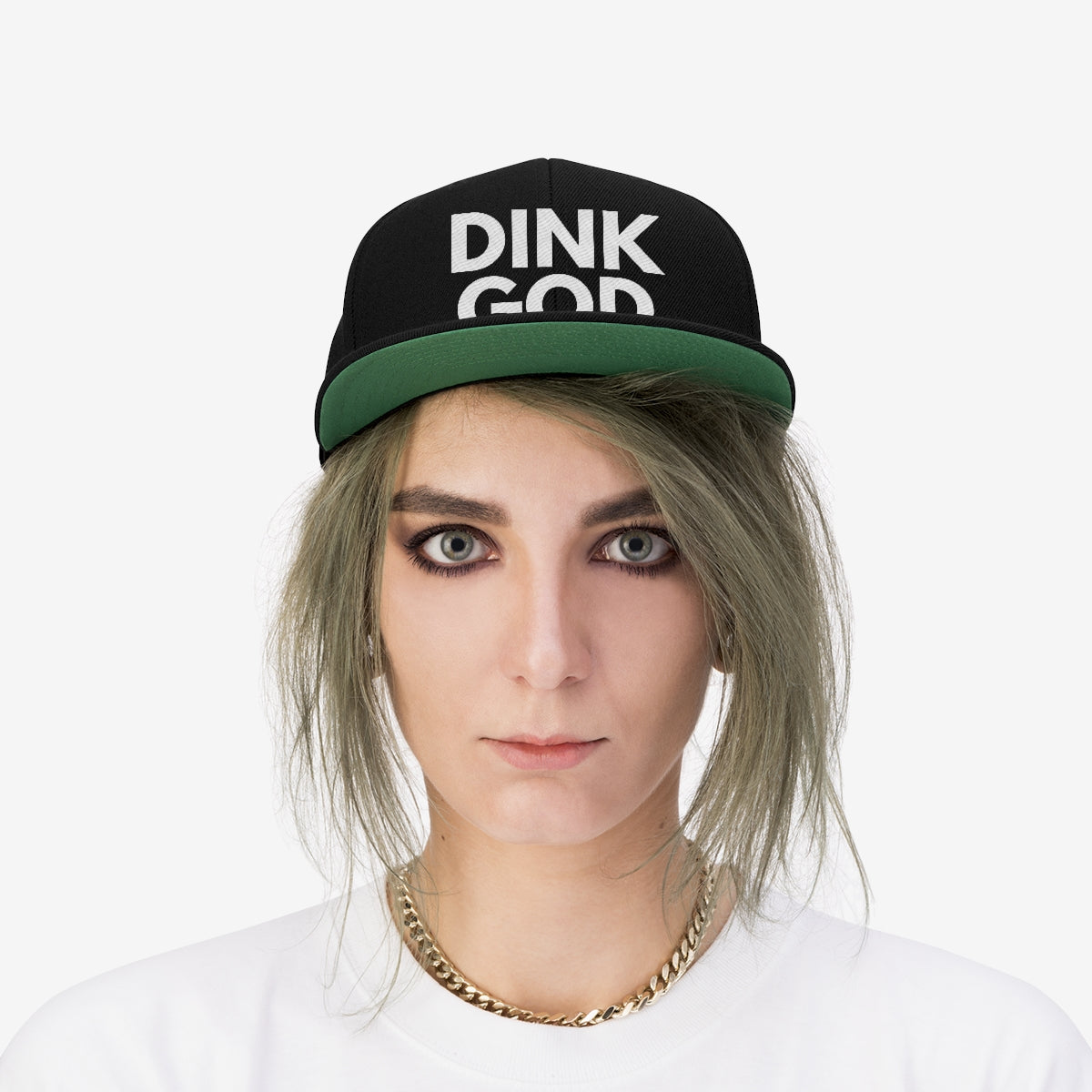 DINK GOD Flat Brim Snapback Hat