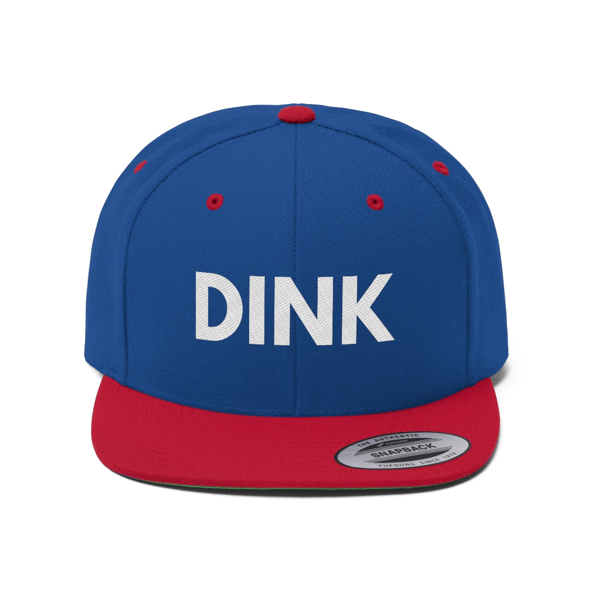 DINK Flat Brim Snapback Hat