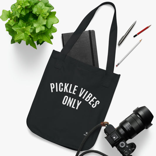 Pickle Vibes Organic Canvas Tote Bag