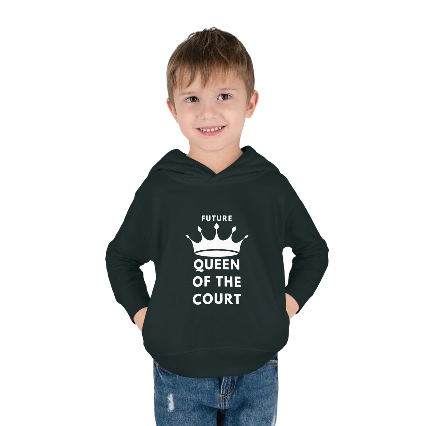 Queen of the Court Toddler Pullover Fleece Hoodie