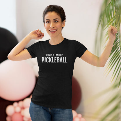 Current Mood: Pickleball Women's Triblend Tee