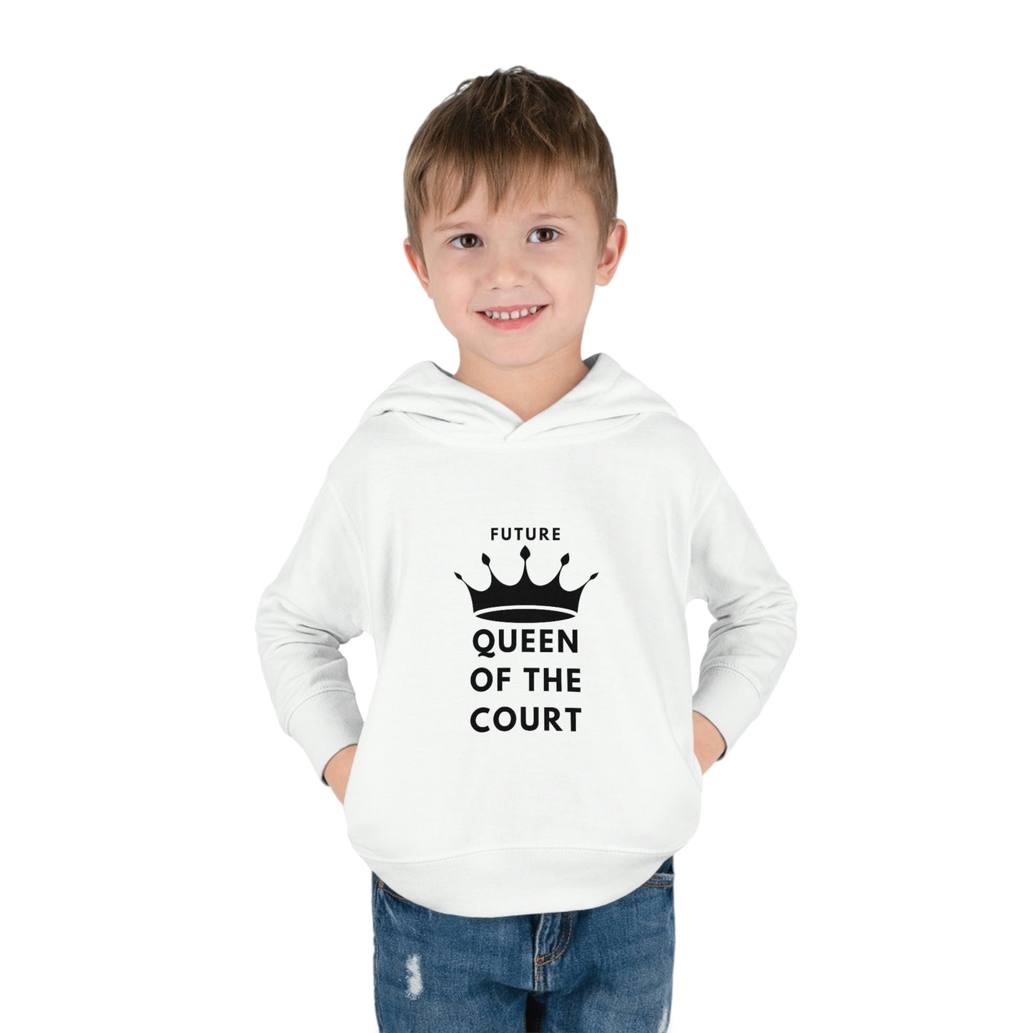 Queen of the Court Toddler Pullover Fleece Hoodie