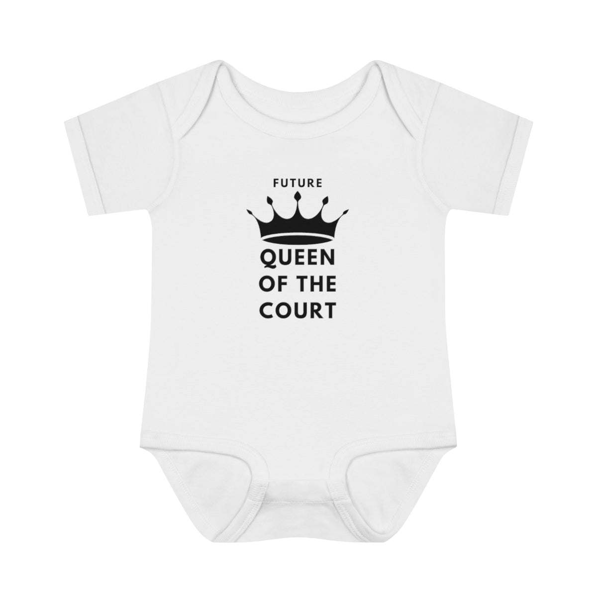 Queen of the Court Infant Baby Rib Bodysuit