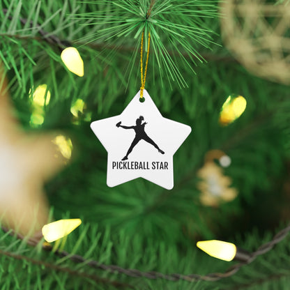 Pickleball Star Ornament