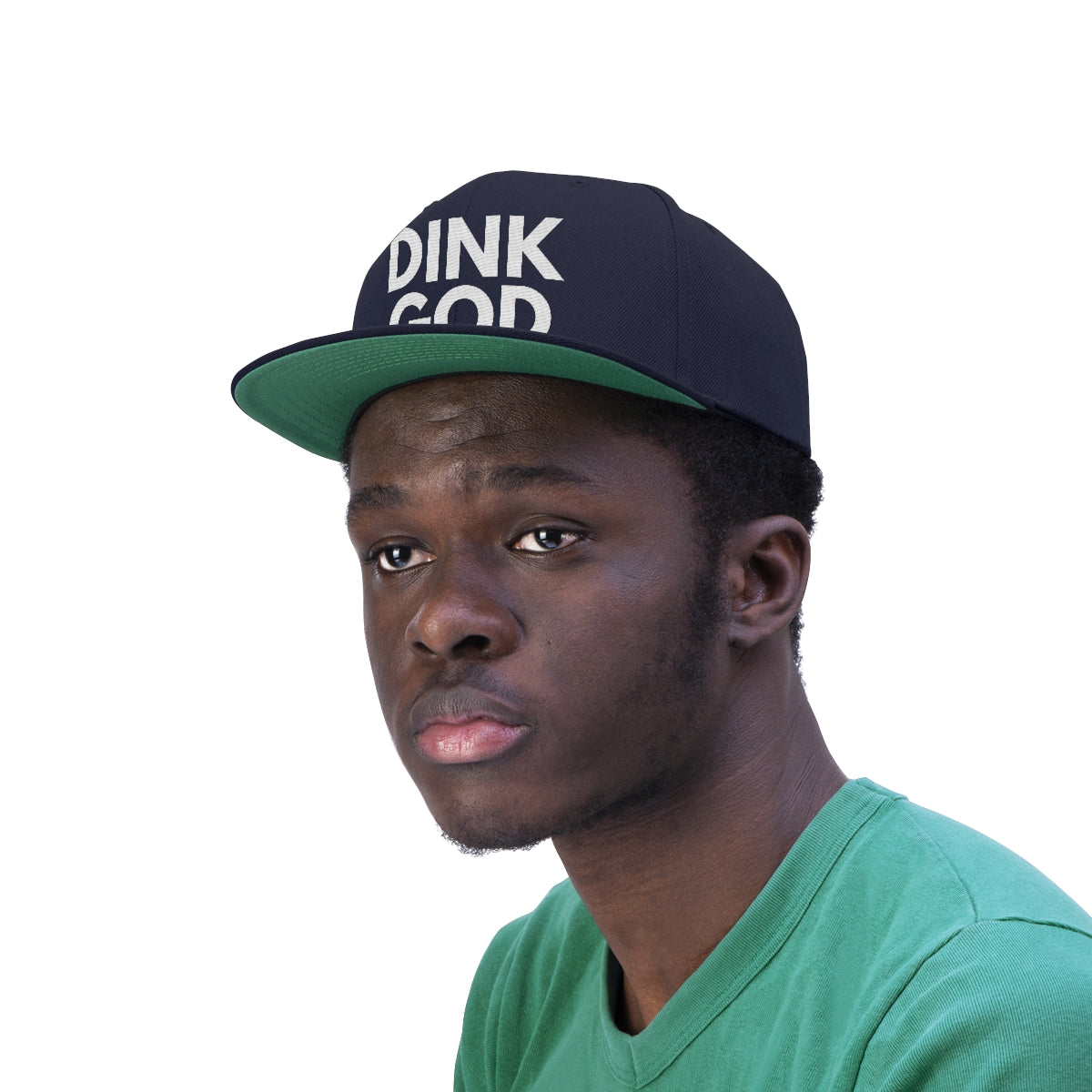 DINK GOD Flat Brim Snapback Hat