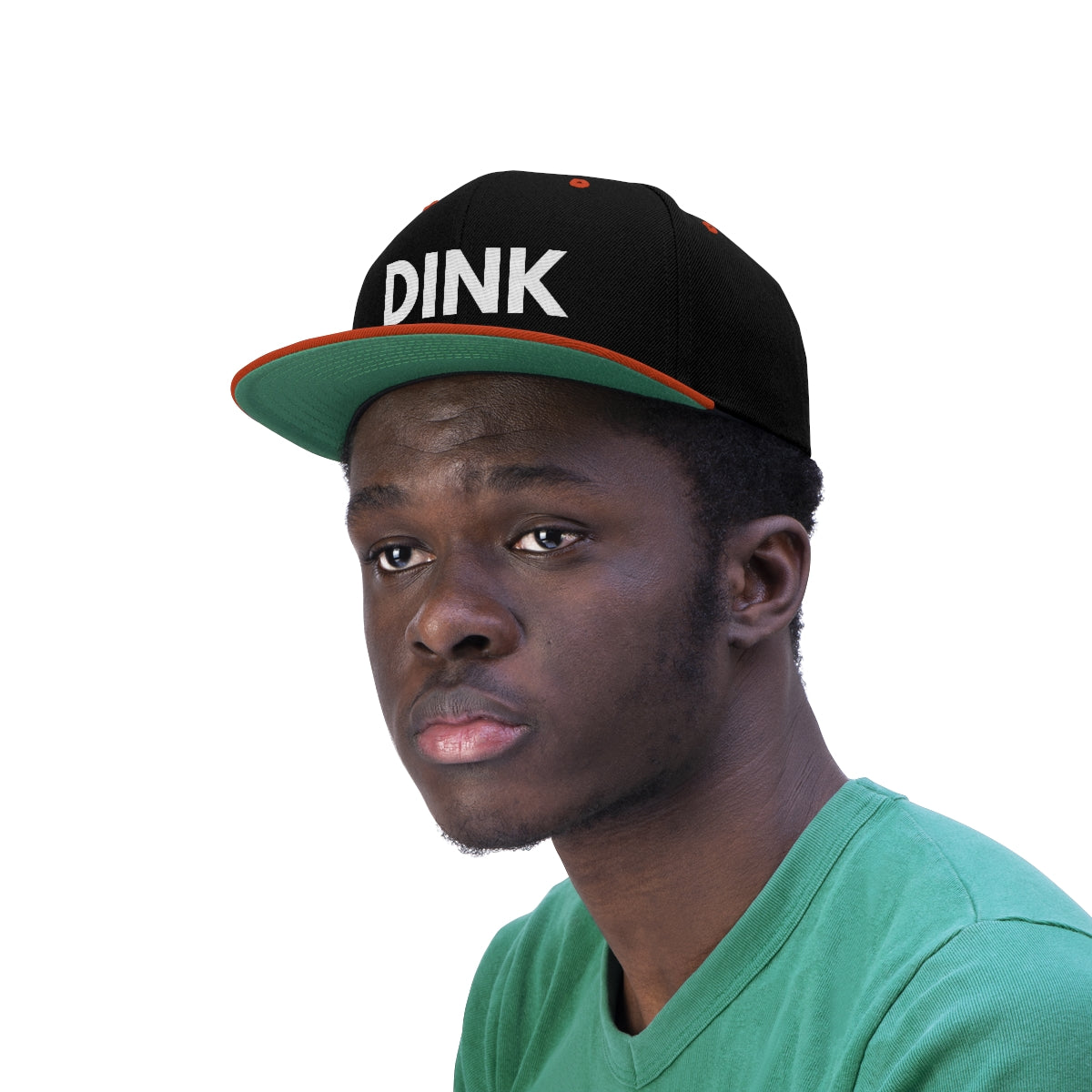 DINK Flat Brim Snapback Hat