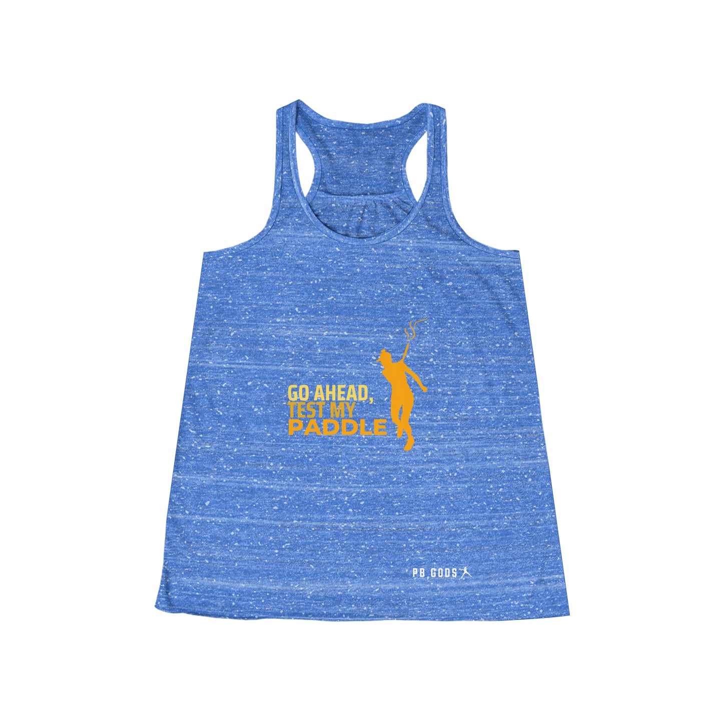 Go Ahead, Test My Paddle Women's Flowy Racerback Tank