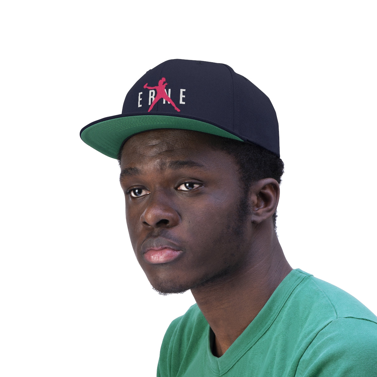 ERNE Flat Brim Snapback Hat