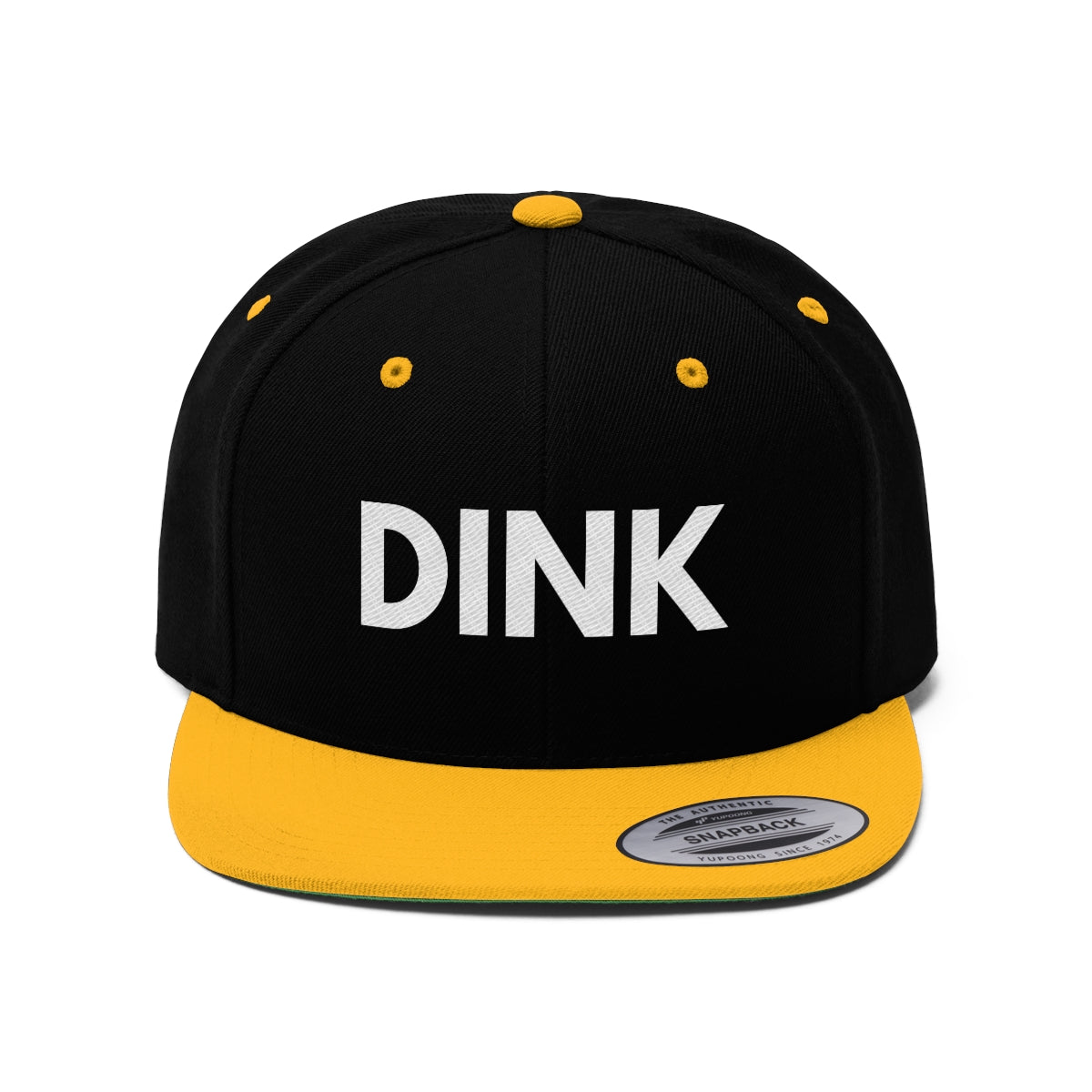 DINK Flat Brim Snapback Hat